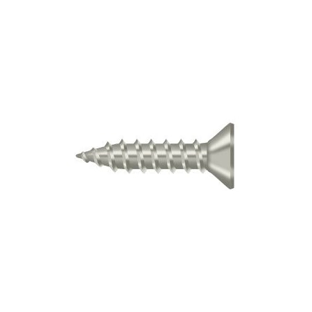 Deltana Wood Screw, Brushed Nickel Steel SCWS975U15
